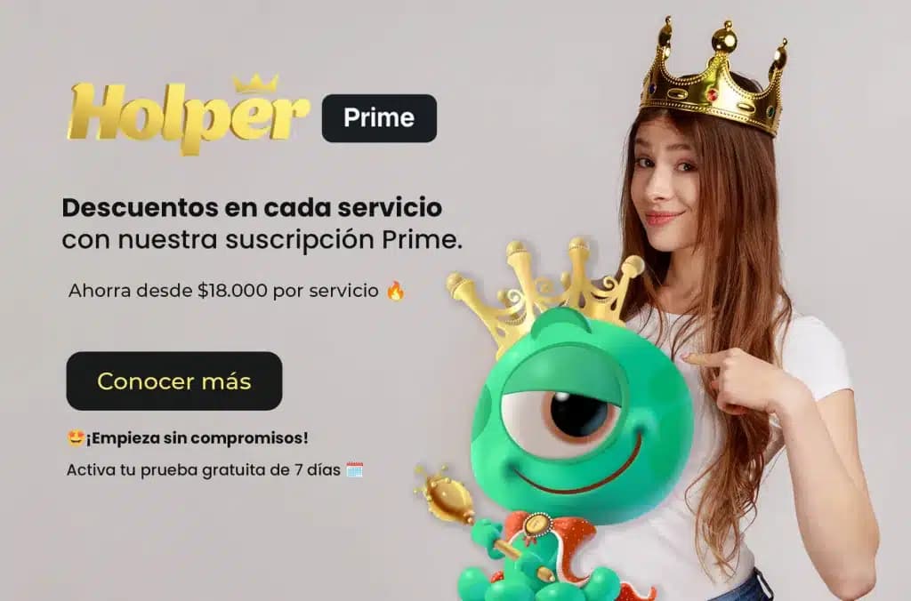 Holper Prime — descuentos en cada servicio
